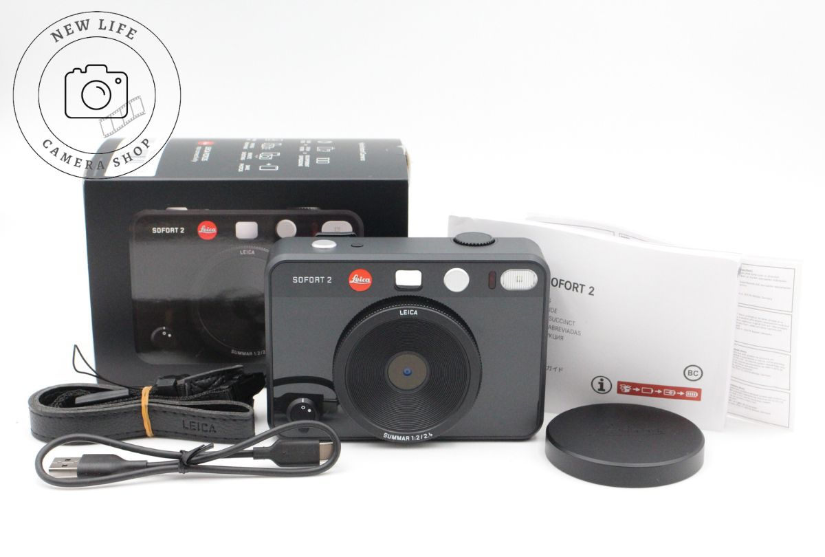 上品 Leica SOFORT2 ライカ ゾフォート2 ブラック 19190 ハイブリッドインスタントカメラ 11987