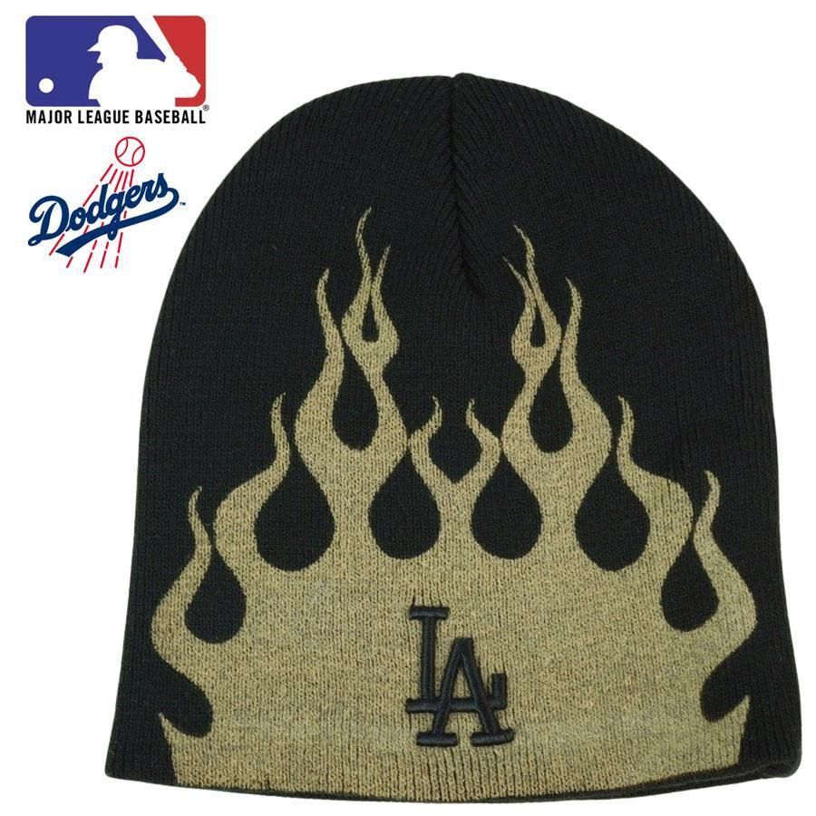 MLB ニット帽　LAドジャース　ブラック　ゴールドロゴ　ビーニー　新品 \u002747 フォーティーセブン ニット帽 LA ドジャース ニット