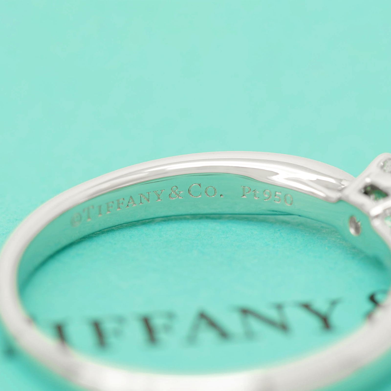 Tiffany & Co. プラチナ950リング TIFFANY&Co. ティファニー クラッシクバンド リング 指輪 17.5号