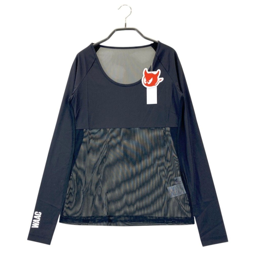 サイズ：XS WAAC ワック 072249050 長袖インナーTシャツ  ブラック系 [240101419515] ゴルフウェア レディース ストスト サイズ：XS WAAC ワック 072249050 長袖インナーTシャツ