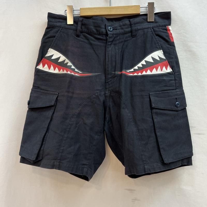 PUNK DRUNKERS サメデザイン ショートパンツ PUNK DRUNKERS パンクドランカーズ パンツ ショートパンツ ロゴ