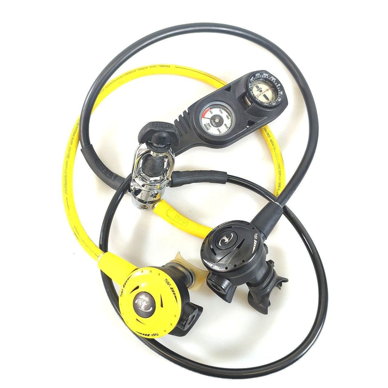 OH済 TUSA ツサ レギュレーター ファースト セカンド オクトパス ゲージセット REG-250916TY