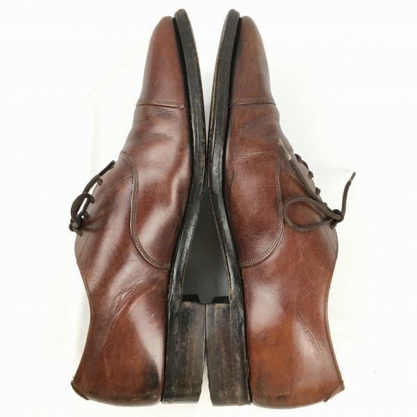 試着交換OK！80s-90s?ビンテージ/  TWEEDモデル　CHEANEY チーニー　ストレートチップ　ビジネスシューズ〈ブラウン/茶/BROWN〉size7.5　26.0　//men's 菅NO.WZG-133 試着交換OK！80s-90s?ビンテージ/ TWEEDモデル CHEANEY チーニー