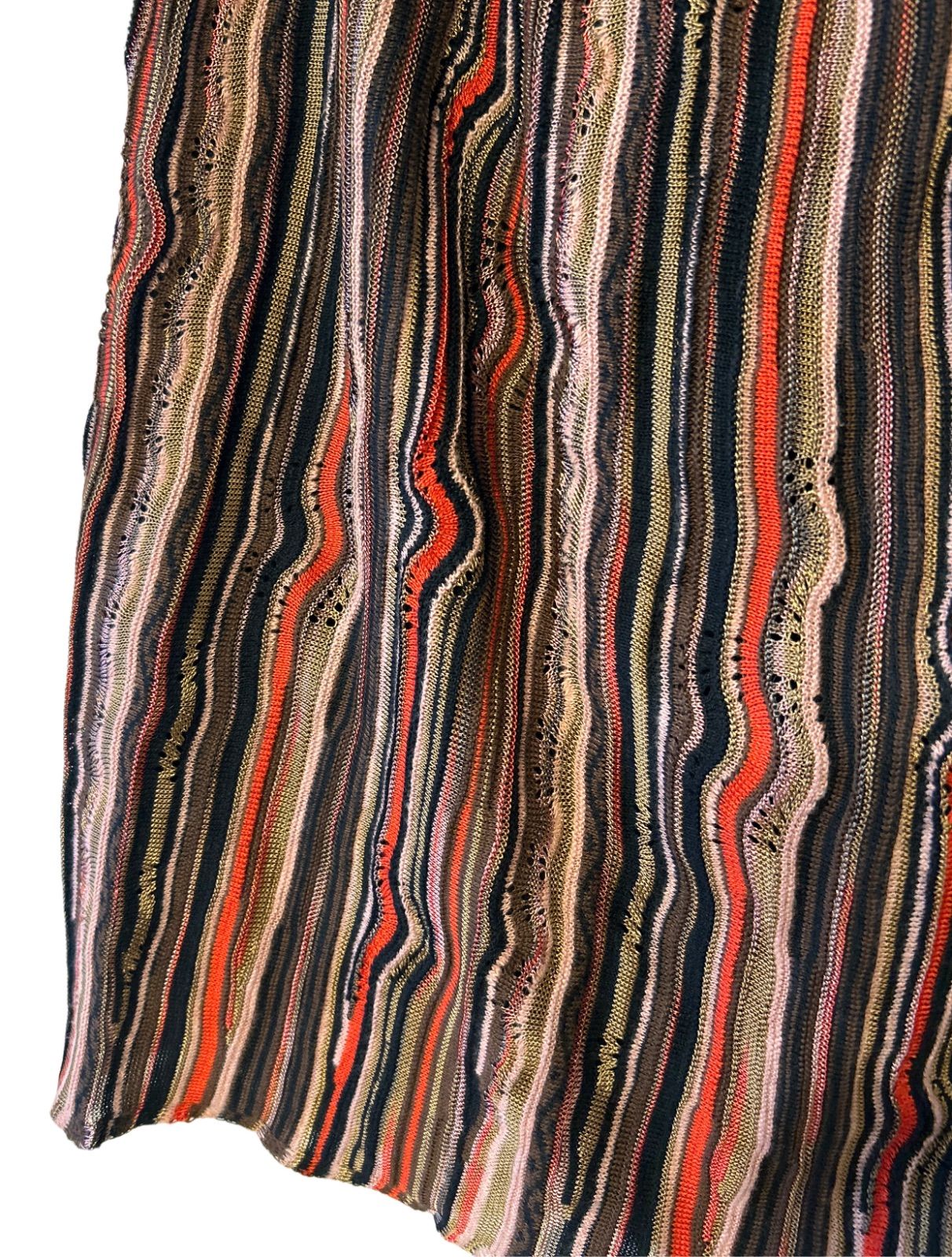 【美品】MISSONI ミッソーニ ニットスカート ウェーブ イタリア製 膝丈 美品】MISSONI ミッソーニ ニットスカート ウェーブ イタリア製