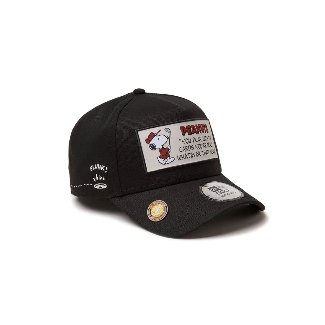 ニューエラ スヌーピー ゴルフキャップ 帽子 NEWERA 14344512 メンズ レディース 9FORTY A-Frame On Par キャップ シンプル おしゃれ かわいい 刺繍 スナップバック アジャスタブル - PEANUTS