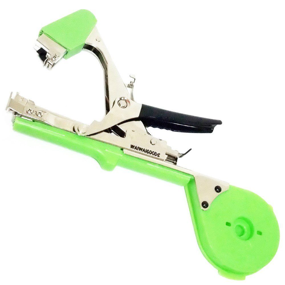 WAIWAIGOODS 汎用 テープ ツール TAPE TOOL ハンディー 誘引 結束機 園芸 家庭菜園 用 手作業 工具 ＆ ステープル セット