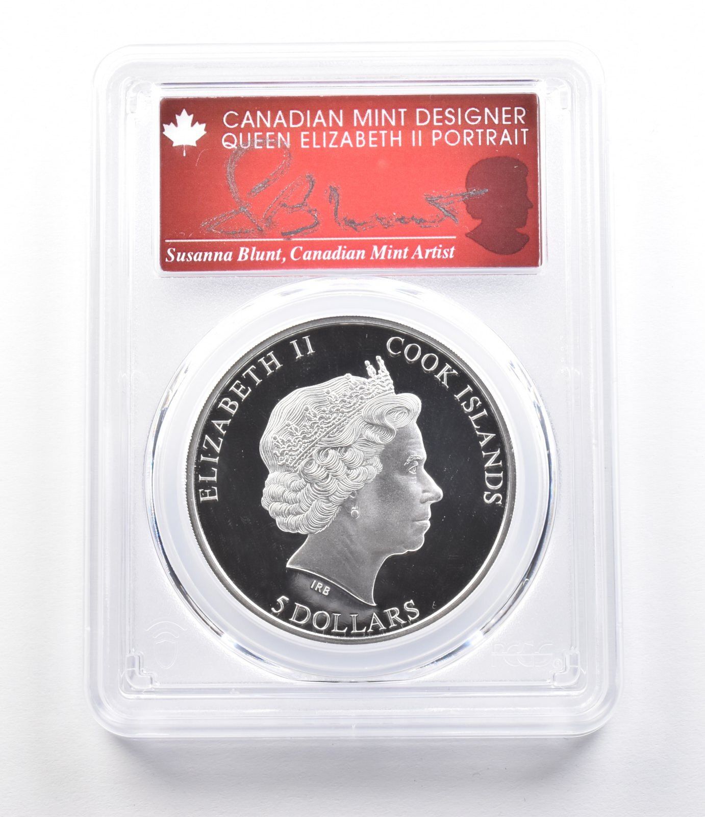 2022年 クック諸島 5ドル銀貨 エリザベス女王追悼記念 ブラント PR70
