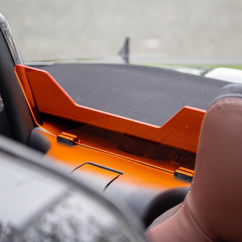 OPENCAFE GARAGE ロードスター用ウインドブロッカーTYPE-140 ND|アバルト124スパイダー共通 オレンジクリア