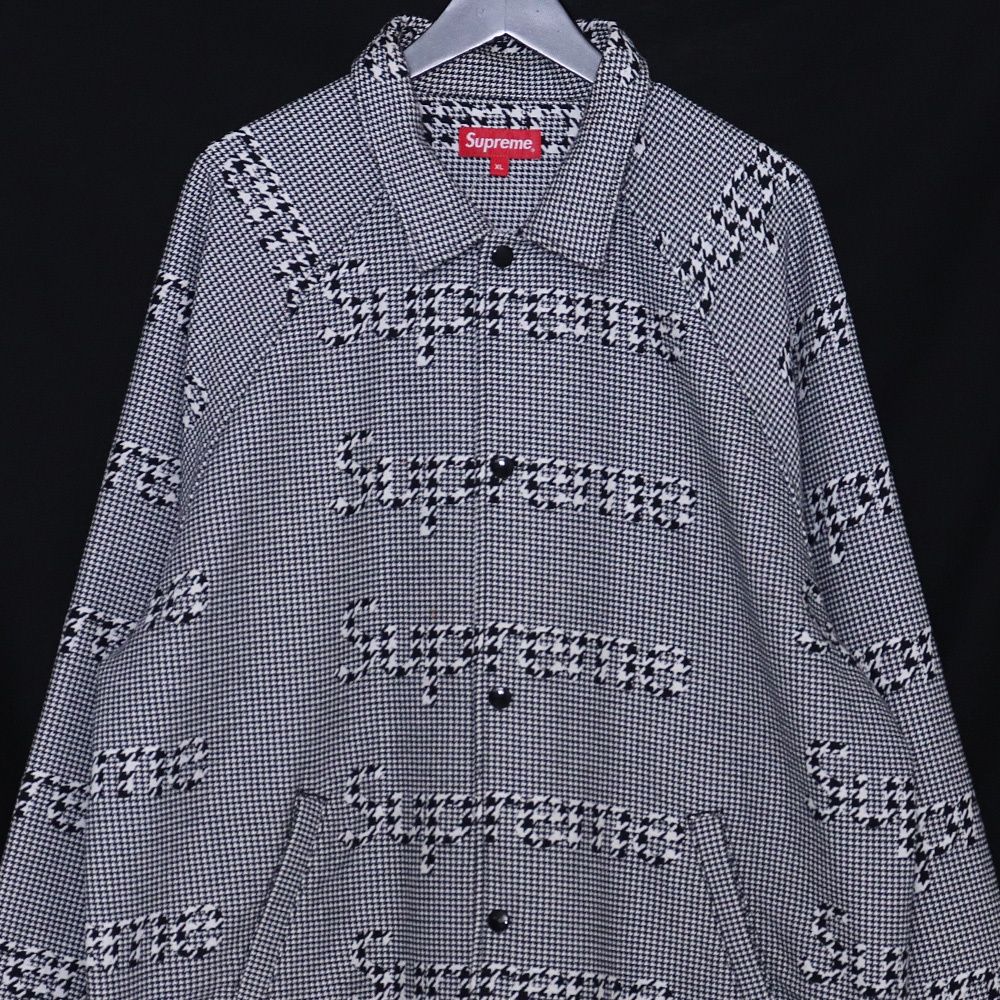 スケートボード Supreme Houndstooth Logos Snap Front Supreme Houndstooth Logos Snap Front Jacket (FW20) - $168