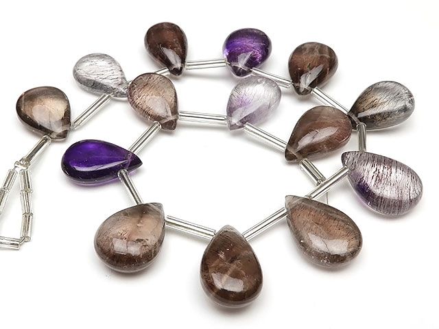 エレスチャル様 エレスチャルクォーツ スーパーセブン ペアシェイプ 15～17mm【1