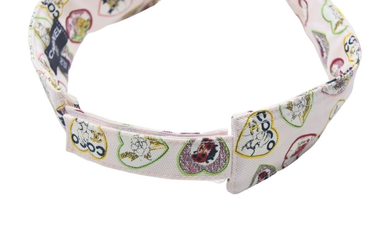 CHANEL シャネル サンバイザー 帽子 バレンタイン ハートココマーク 