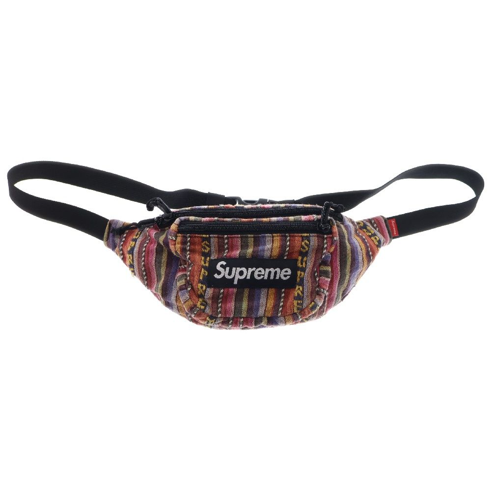 SUPREME (シュプリーム) 20SS Woven Stripe Waist Bag ウーブン