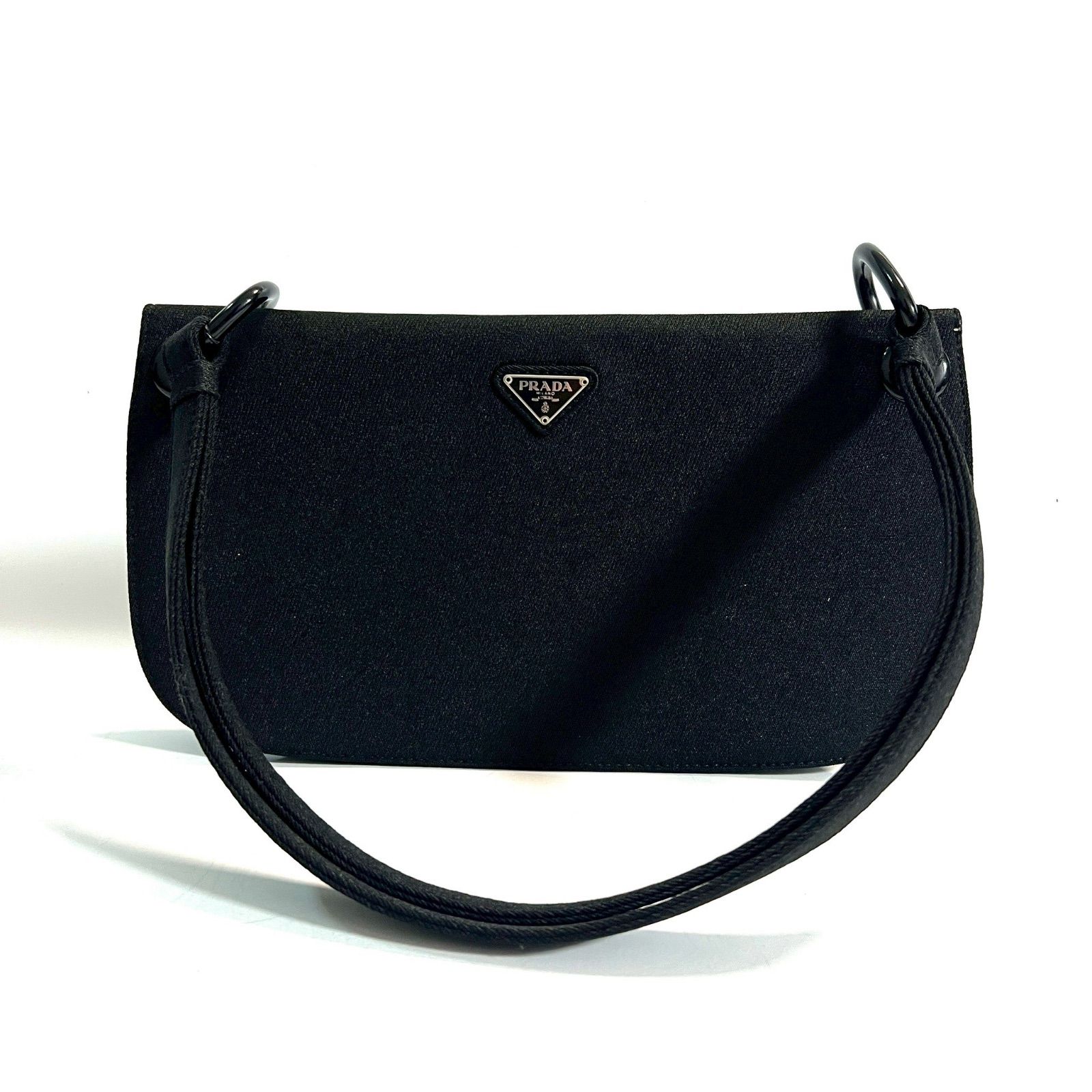 PRADA プラダ ワンショルダーバッグ コットンジャージー 三角ロゴ 