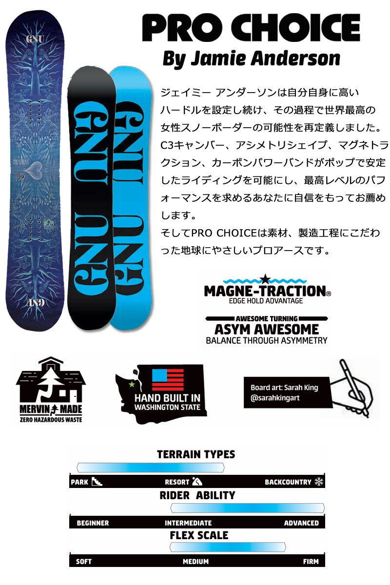 24-25 GNU/グヌー PRO CHOICE プロチョイス レディース
