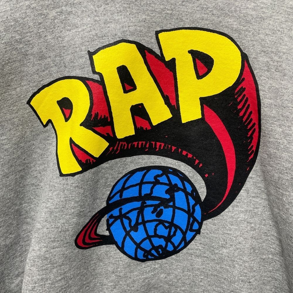 RAP TEES SCHADARAPARR スチャダラパー プリント スウェット パーカー グレー サイズXL 正規品 / B6302 - メルカリ