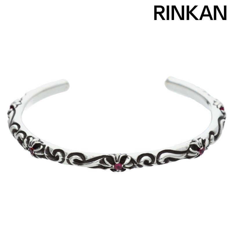 クロムハーツ BANGLE SBT RUBY|SBTバンド ルビー|オールドシルバーバングル メンズ