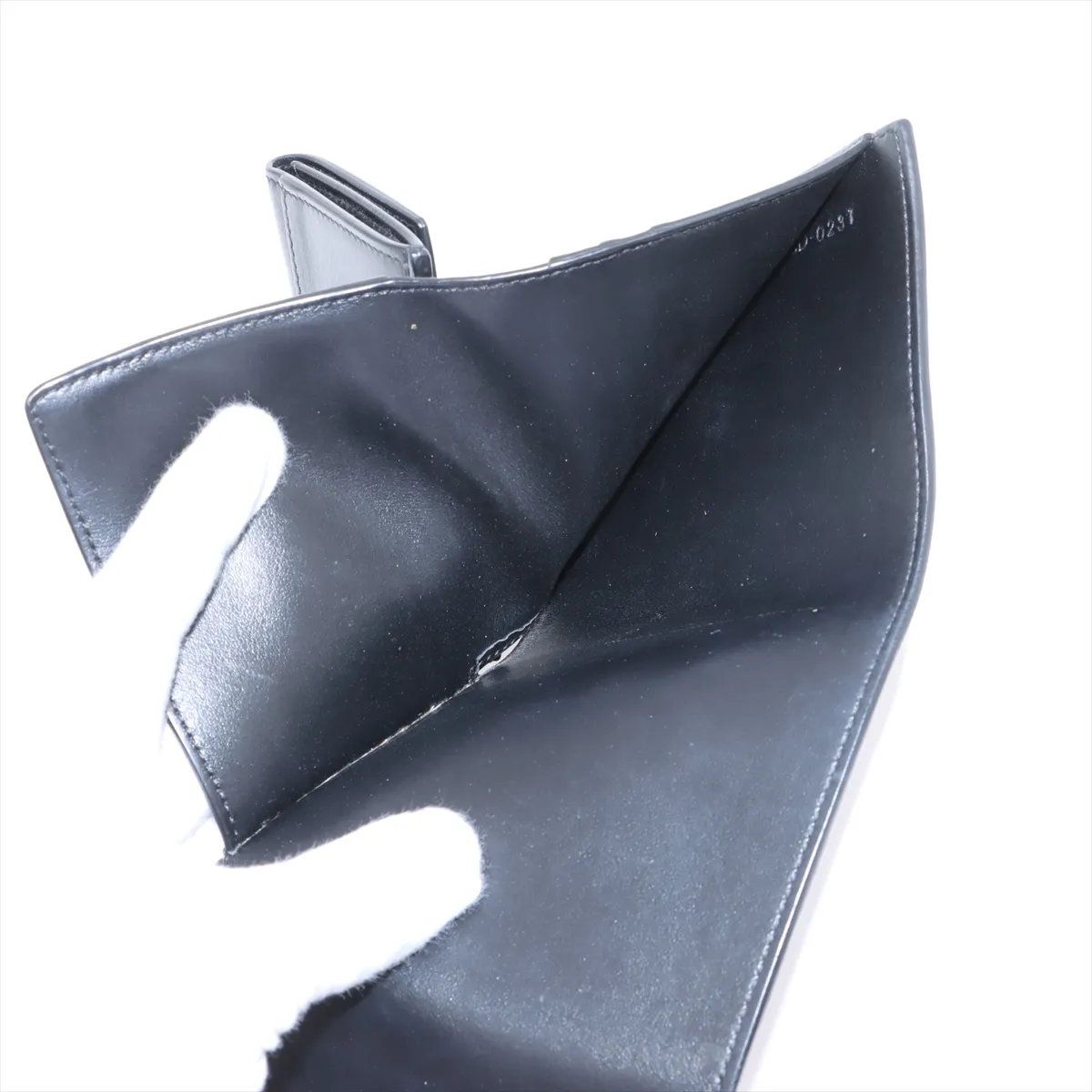 美品 セリーヌ トリオンフ レザー 三つ折り 財布 コンパクト  