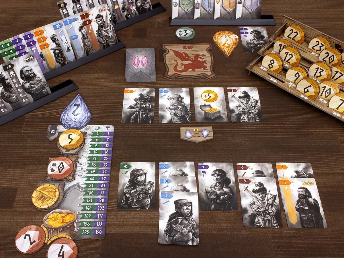 ボードゲーム ニダヴェリア GRRRE Games  2人 から 5人 10歳以上 45分 テーブルゲーム アナログゲーム 金貨 育成 ドラフト カードゲーム 200142