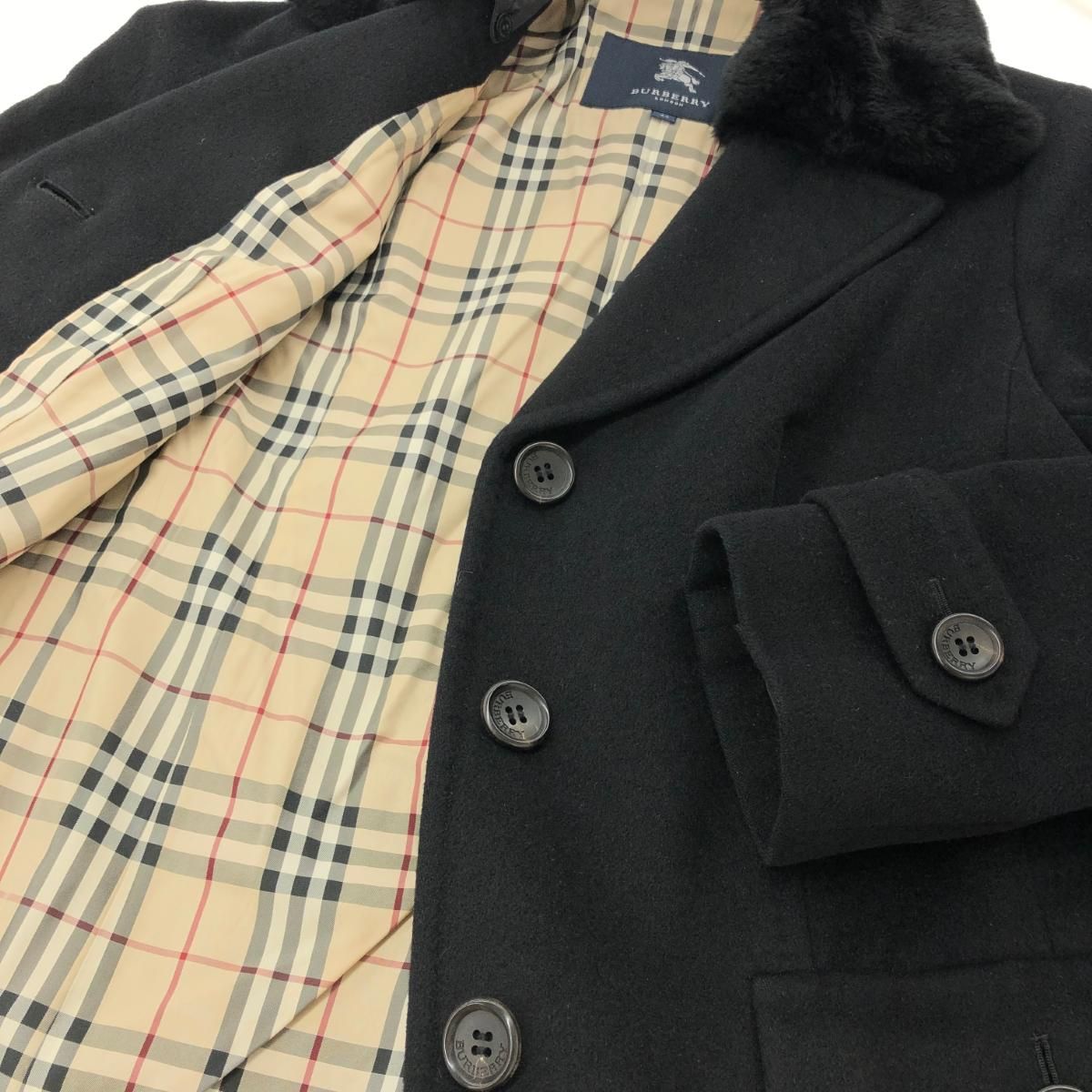 バーバリーロンドン　コート BURBERRY バーバリーロンドン チェスターハーフコート ブラック
