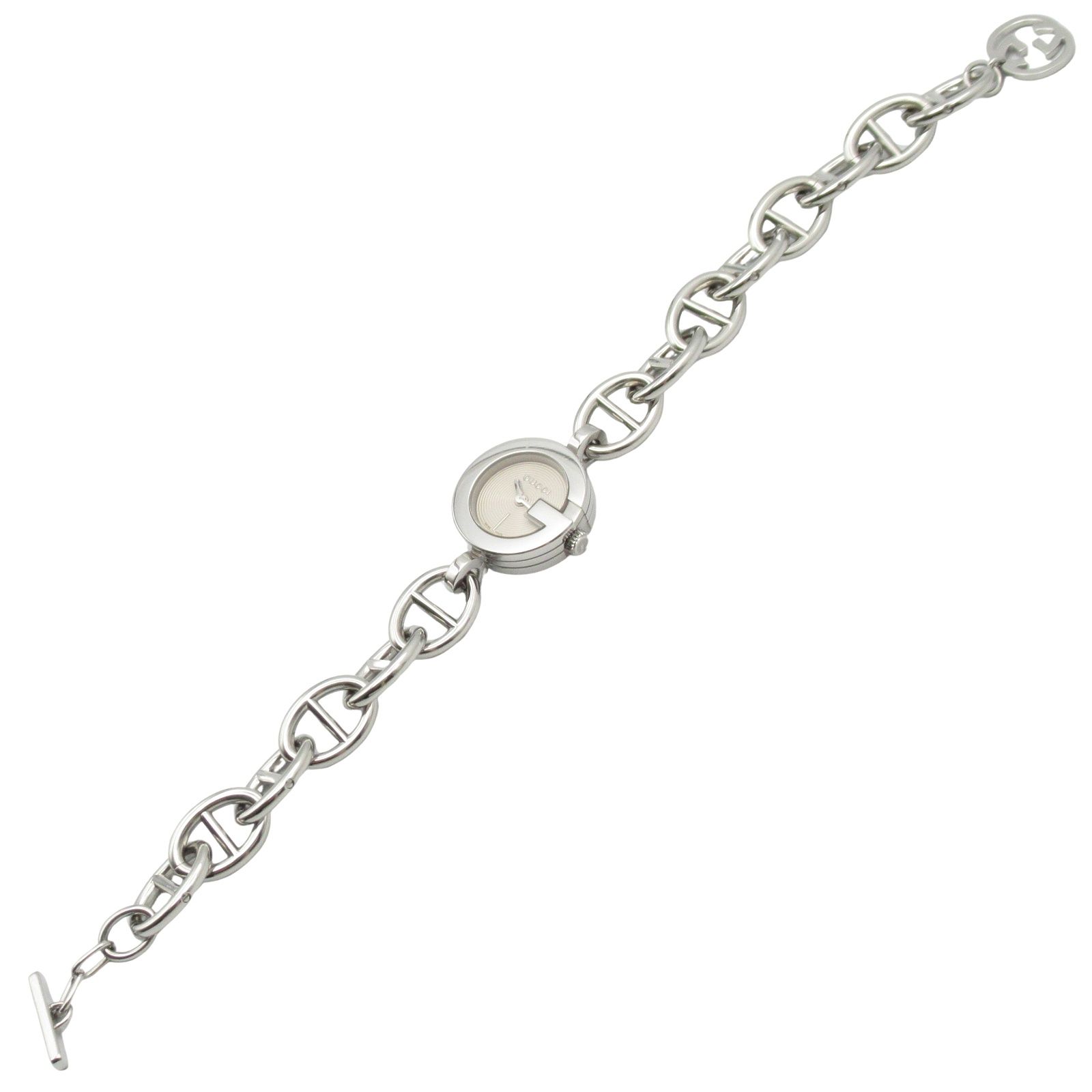 グッチ GUCCI 腕時計 Gチャーム ブレスウォッチ 107 シルバー