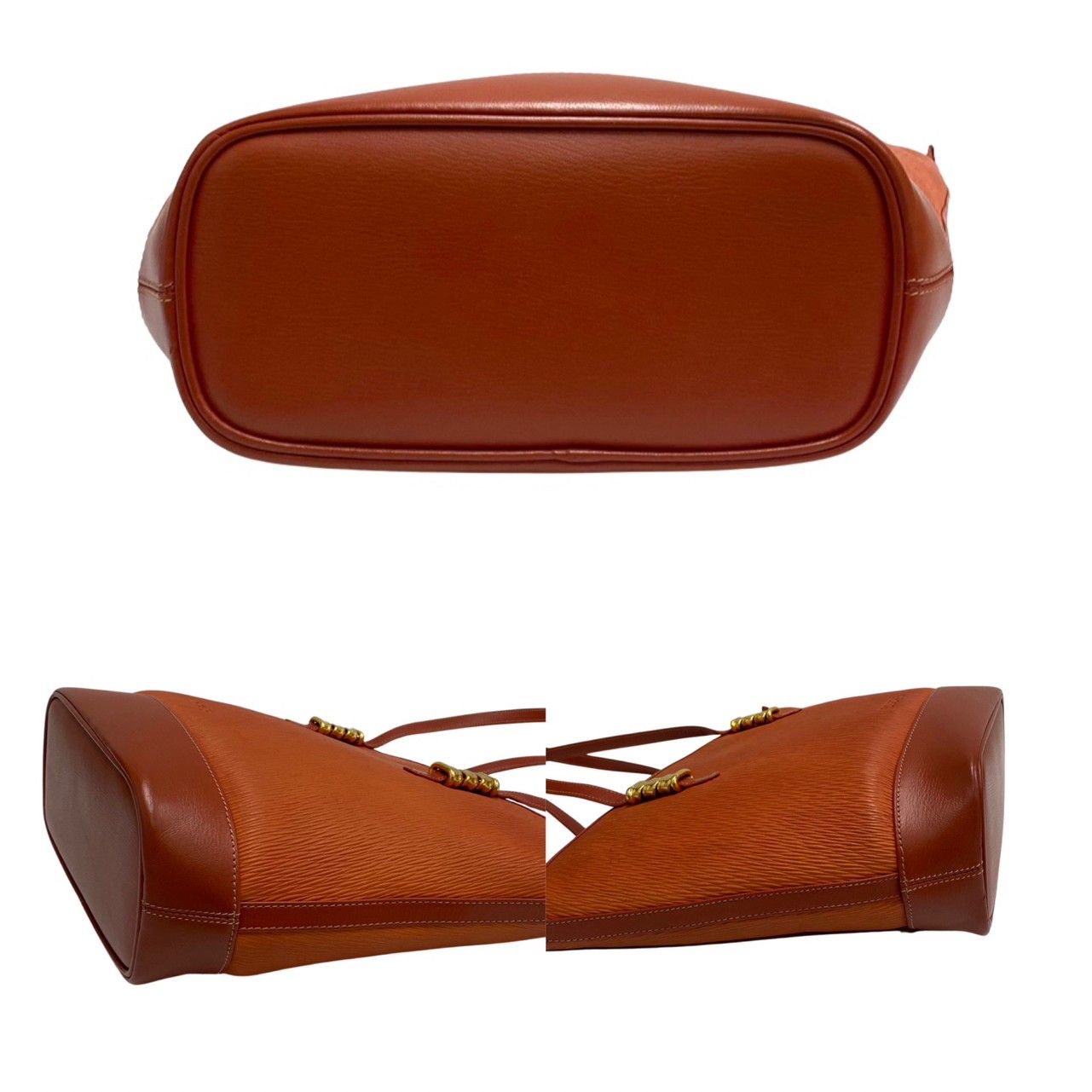 極 美品 保存袋付 LOEWE ロエベ ベラスケス ツイスト 金具 レザー 本革 
