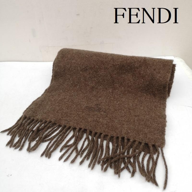 FENDI フェンディ マフラー ロゴ ウール マフラー - メルカリ