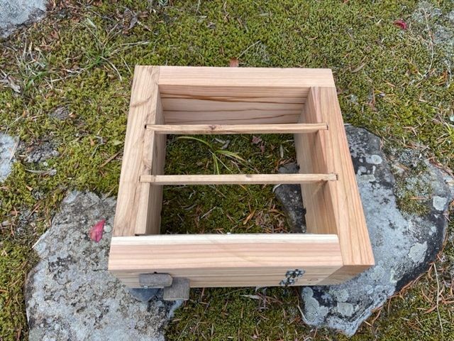 日本ミツバチ 重箱式巣箱2段巣箱×3セット+オリジナル脚無し金網