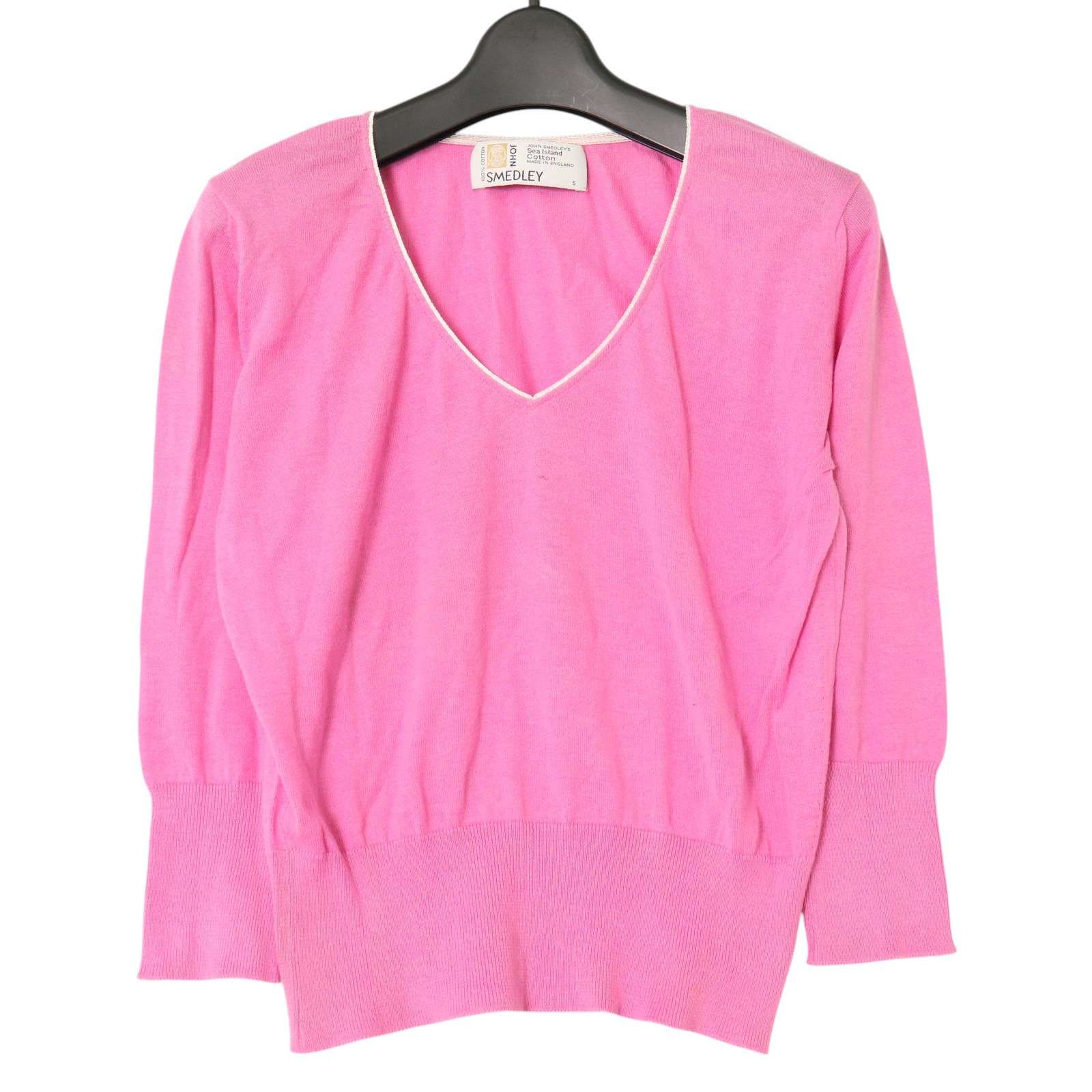 英国製☆ JOHN SMEDLEY ジョンスメドレー 春夏 コットン ニット