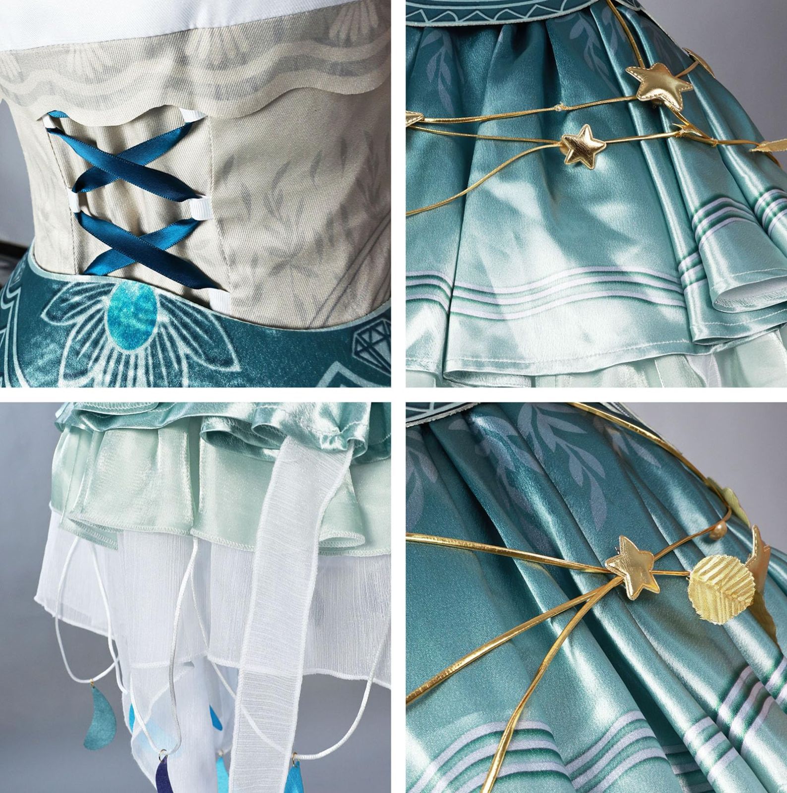 只今タイムセール中。 高品質 踊り子 コスプレ衣装 ワンピース ウィッグ-アクセサリー小物付き 第五人格 マルガレータ?ツェレ 漂う月光 ドレス コスチュームBJ0925ML03 ハロウィン