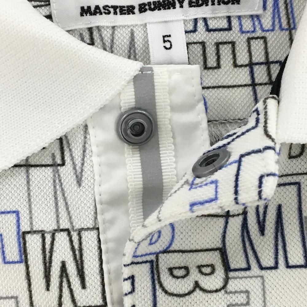 美品 マスターバニーエディション 5/L ポロシャツ 半袖 ホワイト 美品 マスターバニーエディション 5/L ポロシャツ 半袖 ホワイト