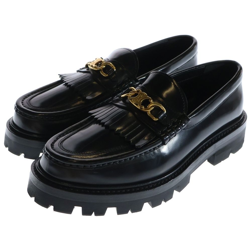 フリンジ レザーローファー