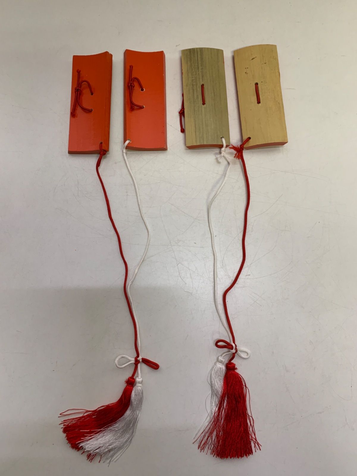 四つ竹 日本舞踊 小道具 赤&竹 琉球舞踊 沖縄民謡 未使用品 - メルカリ