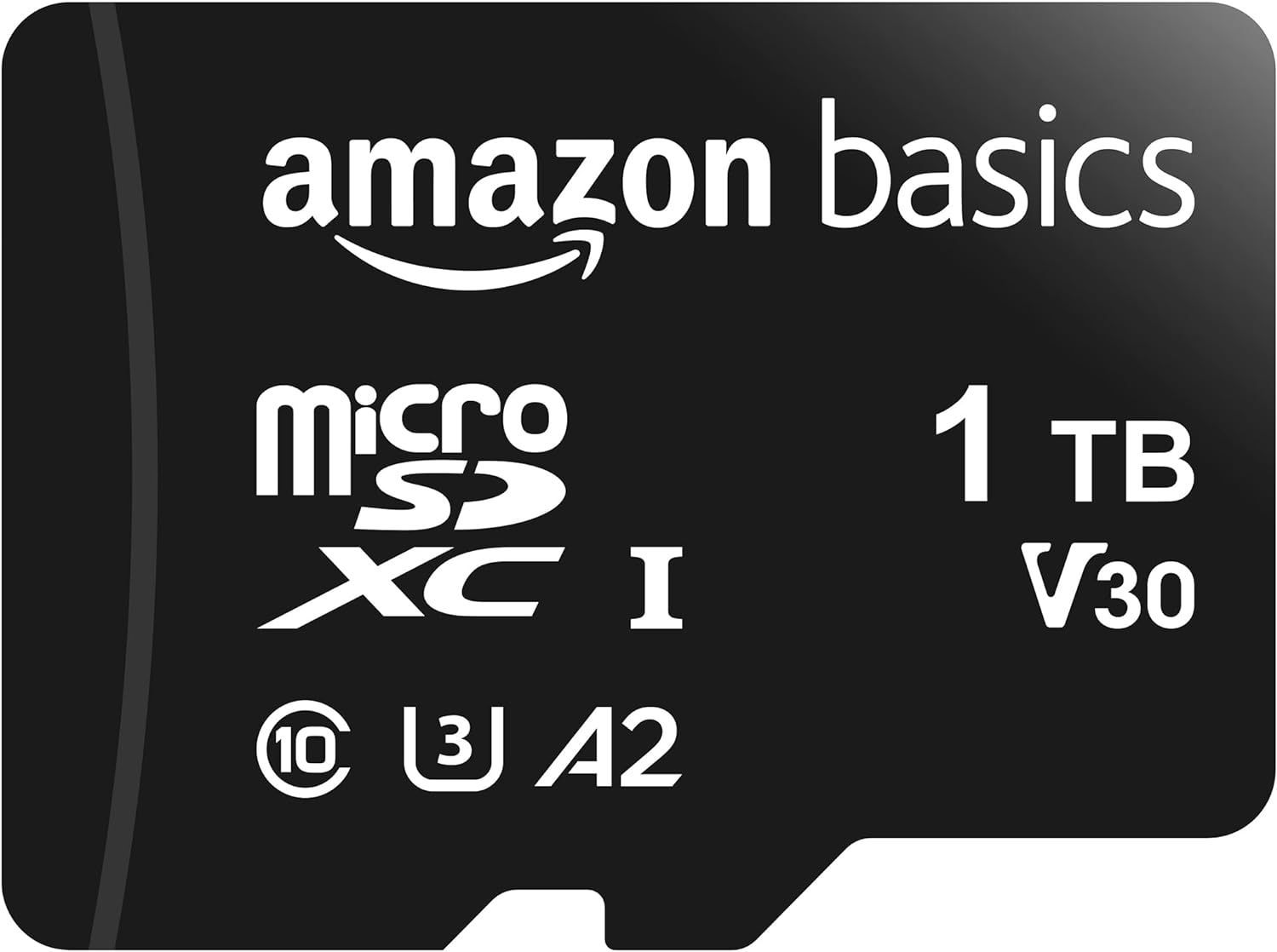 Amazonベーシック microSD メモリーカード 1TB フルサイズアダプター付き A2 U3 読み込み速度最大100MB|秒 ブラック