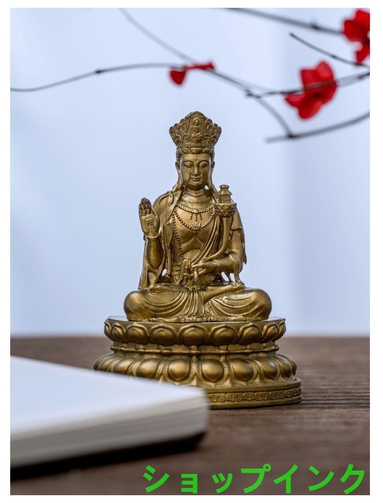 仏教美術 仏像 天冠弥勒菩薩仏像 小仏像 銅製 銅器 TanaCOCORO