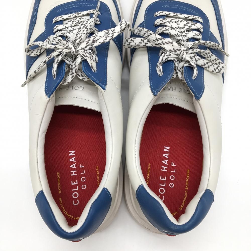 コールハーンゴルフ ゴルフシューズ 白×ブルー系 C35225 スパイクレス メンズ 9 1 2 27.0相当 ゴルフウェア COLE HAAN GOLF LLC-HASEGAWATOSO_COM