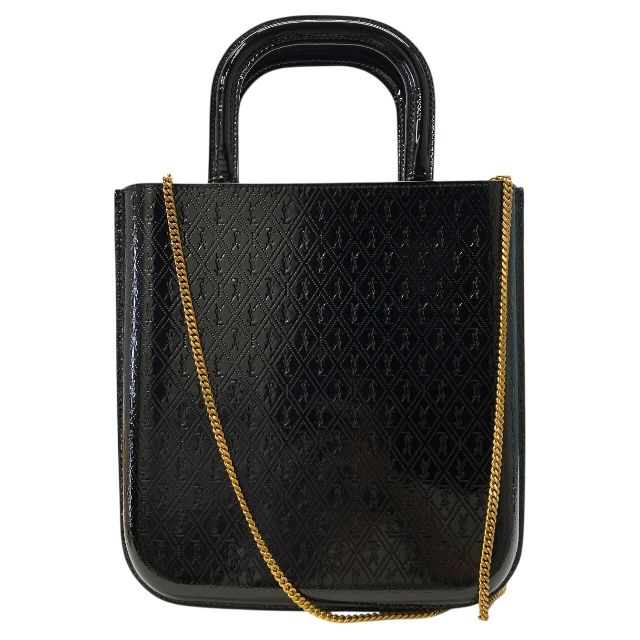 Saint Laurent(サンローラン)エンボスロゴトート(SALE!国内発送) 美品 サンローラン オールオーバー ロゴエンボス レザー トート