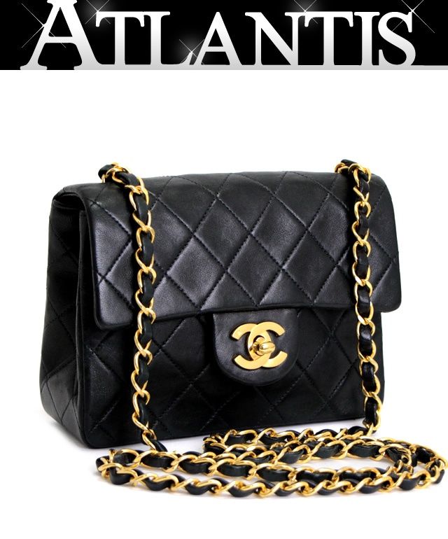 CHANEL 極美品シャネル ミニマトラッセ ラムスキン チェーンショルダー18 シャネル ミニマトラッセ ラムスキン チェーンショルダーバッグ