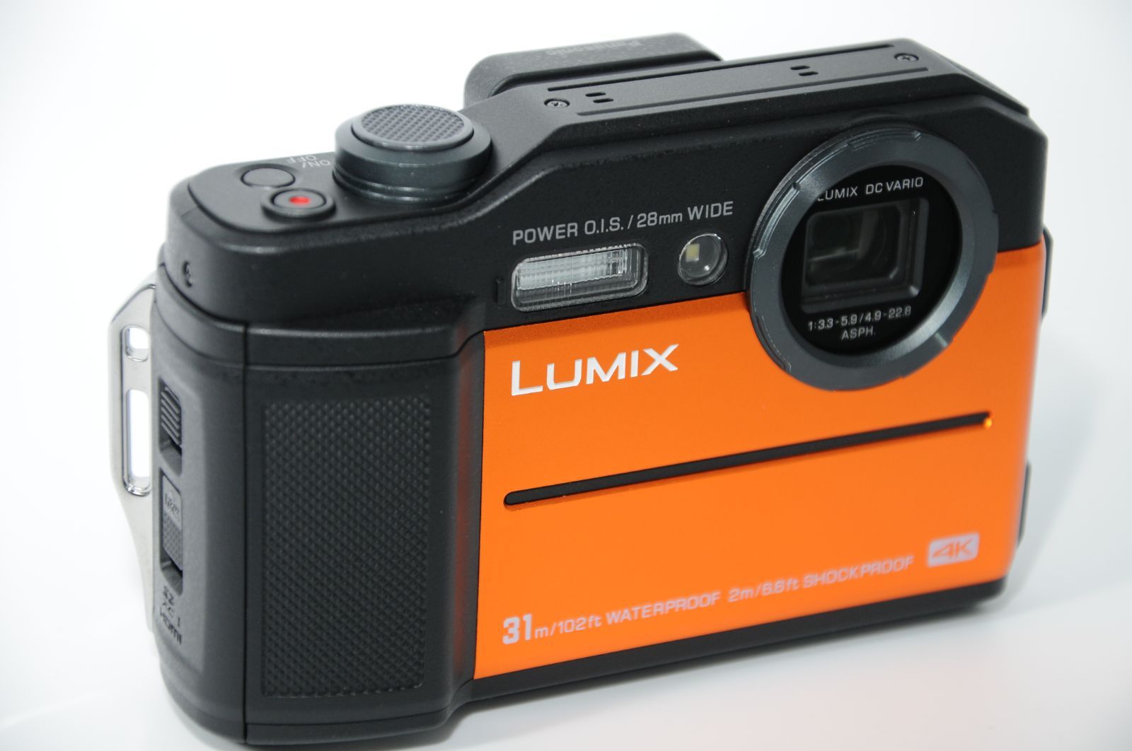 パナソニック コンパクトデジタルカメラ ルミックス FT7 防水 4K動画対応 オレンジ DC-FT7-D