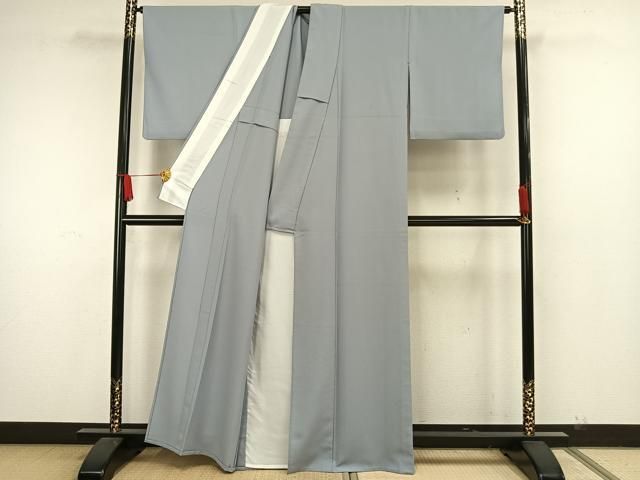 平和屋着物▽色無地 単衣 湊鼠色 洗える着物 AAAW7786fy - メルカリ 