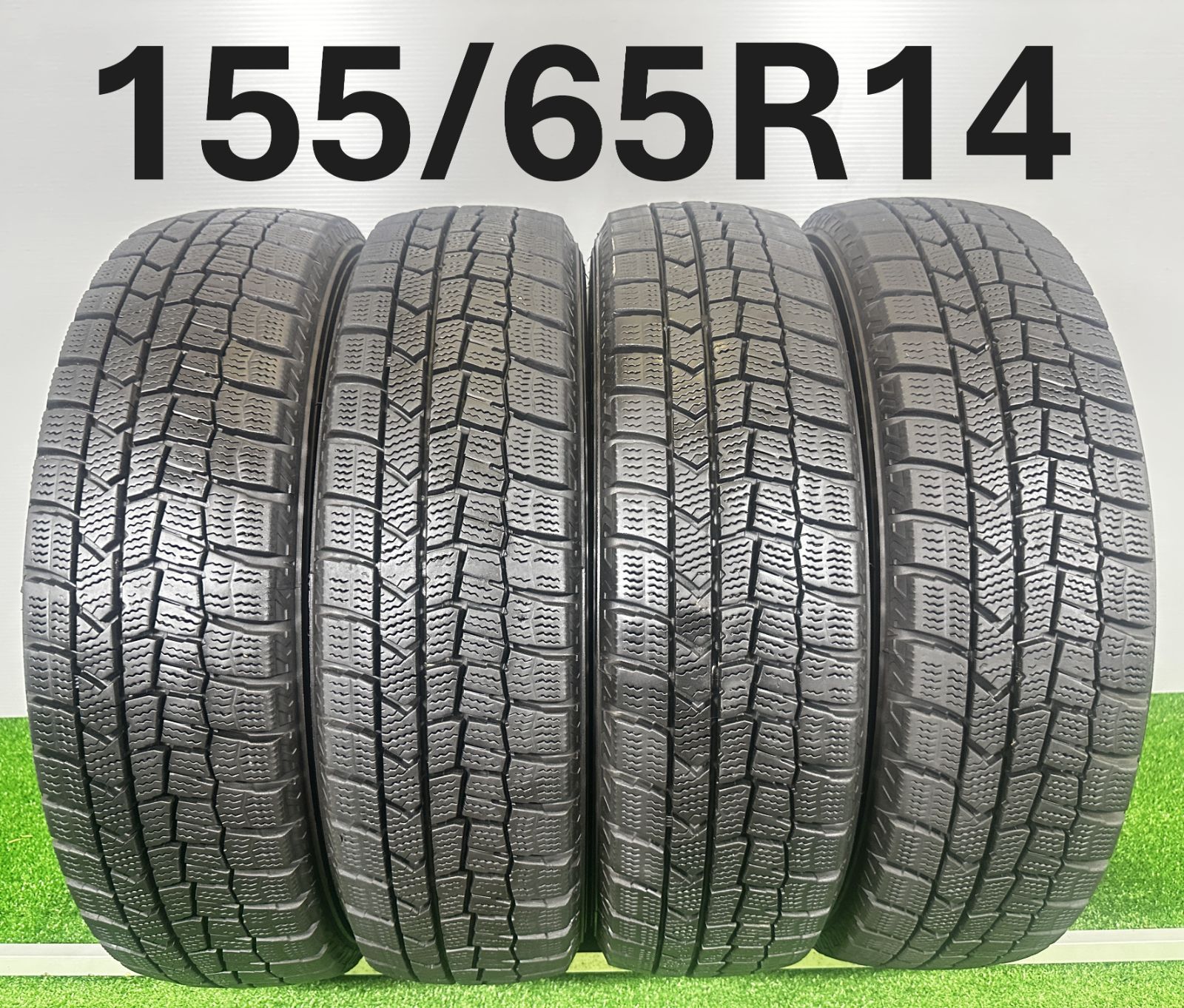 送料無料☆155/65R14 ダンロップ WM02 2020年製 4本 冬タイヤ