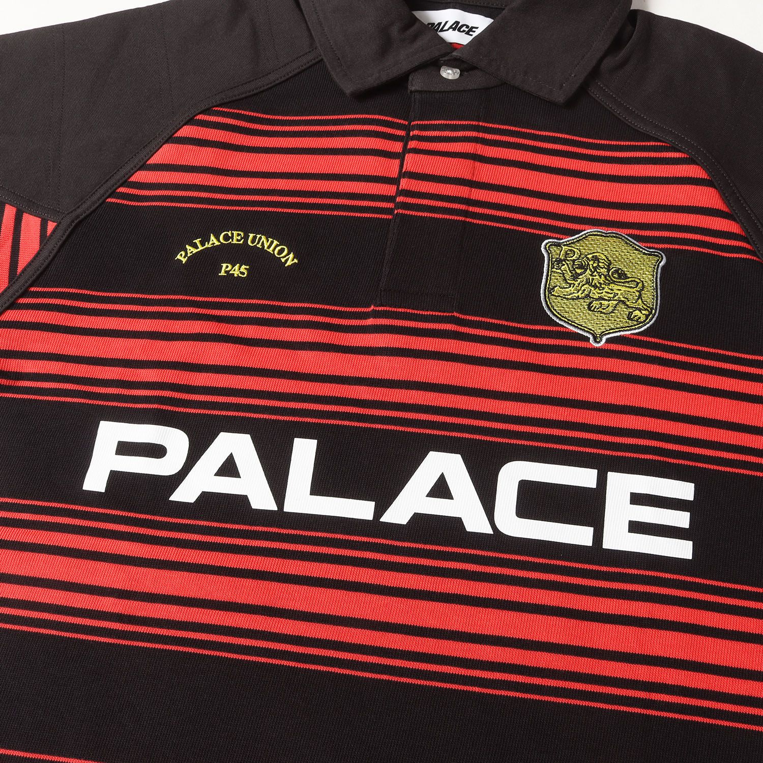 新品】PALACE パレス ポロシャツ 赤 黒 レッド ブラック サイズ:S 