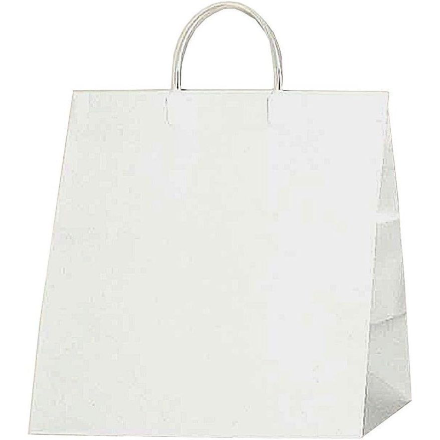 まとめ買い シモジマ HEIKO 手提げ紙袋 ワイドバッグ S Nホワイト 10枚 幅350×マチ220×高360mm 006460851 ×3セット