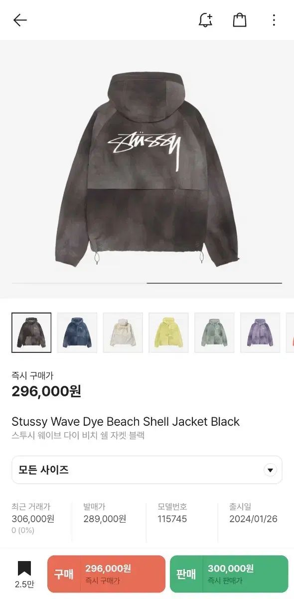 STUSSY ステューシー ビーチシェル ウインドブレーカー L サイズ