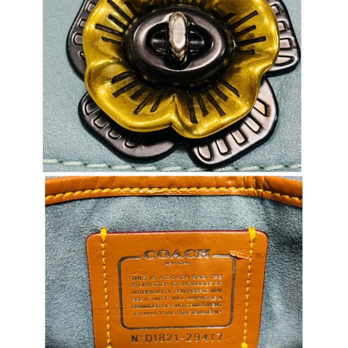 美品 COACH コーチ ショルダーバッグ カラーブロック クロスボディ 