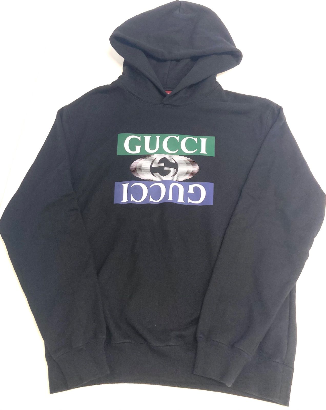 【VIP価格】GUCCI グッチ コットン ジャージー ロゴ フーディ 国内発送☆GUCCI】コットンジャージー スウェットシャツ (GUCCI