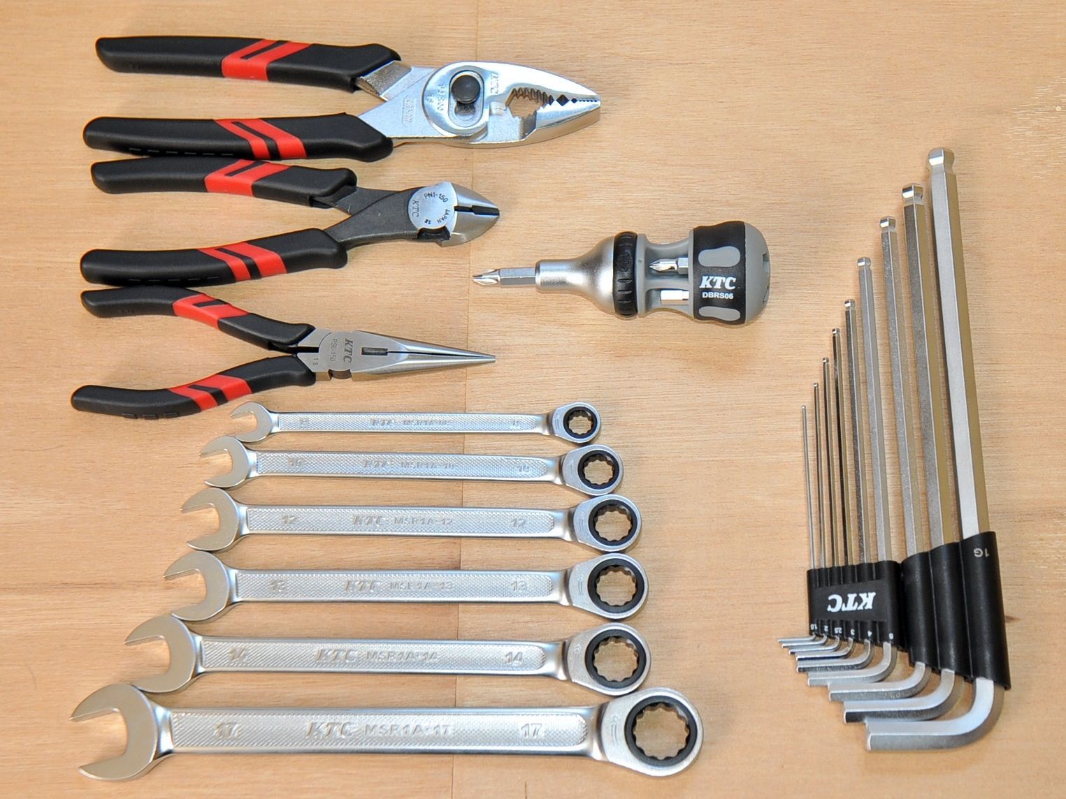 KTC ラチェットコンビ MSR1A ドライバー 六角レンチ 握り物 セット  