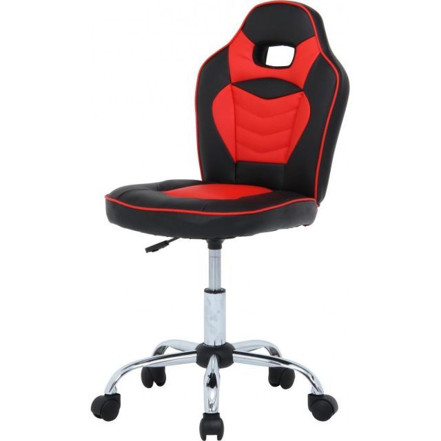 不二貿易 注文 レーシングチェア キッズ用 レッド H-2781L 学習机