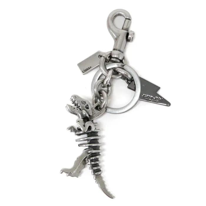coach ブラックティラノサウルス　キーホルダー 新品 非売品 COACH 恐竜 レザー バッグチャーム キーホルダー
