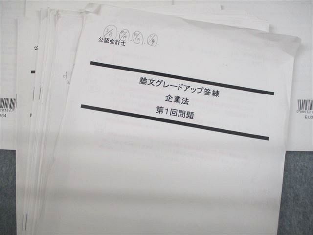 UP10-042 LEC東京リーガルマインド 公認会計士 論文グレードアップ答練