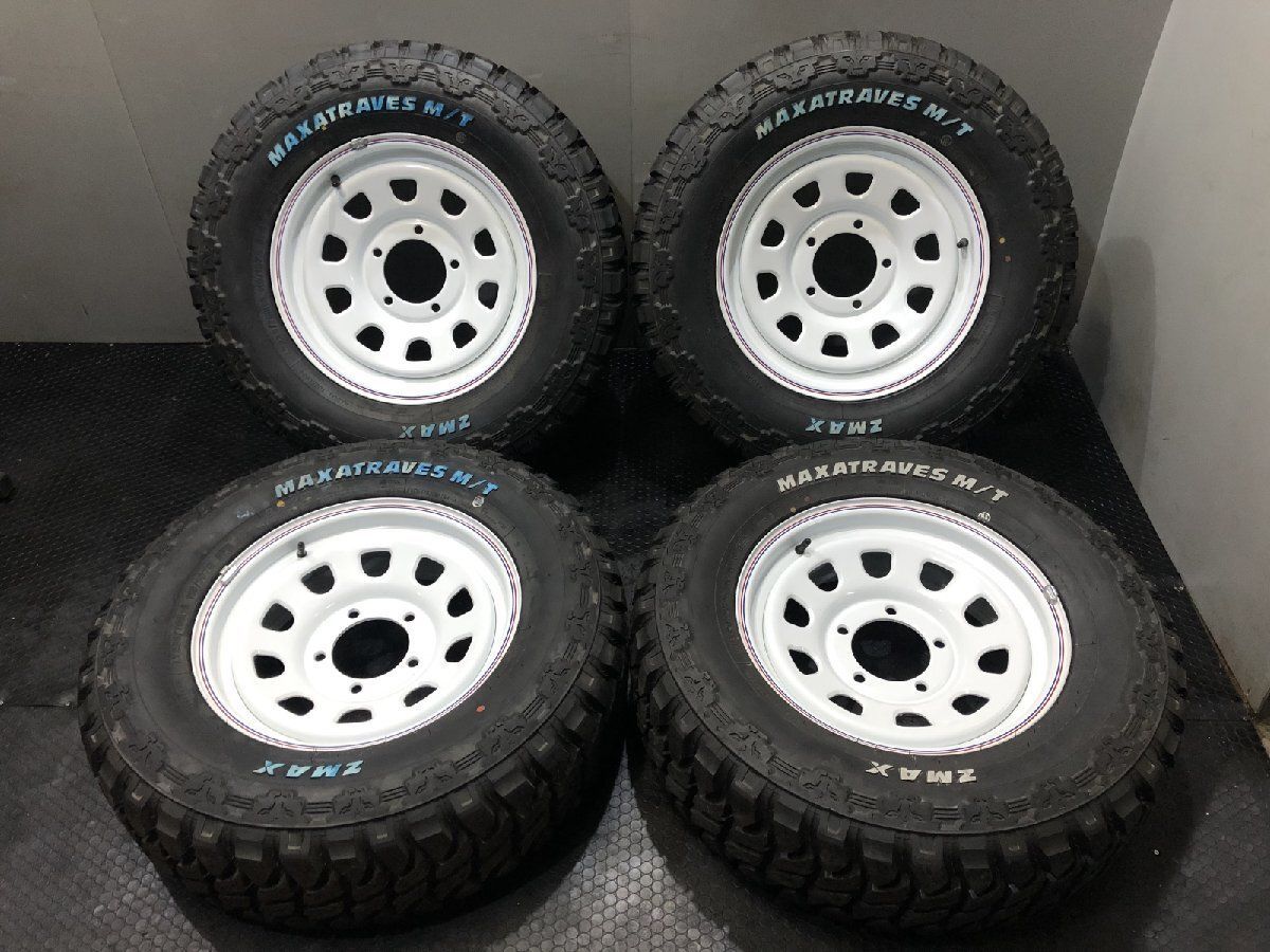 新品 ZMAX M/T LT235/70R16 8PR 夏タイヤ デイトナ 16インチ 6J5HPCD139.7±0 ホワイトレター マッドタイヤ ジムニー シエラ等VTY871 新品 ZMAX M/T LT235/70R16 8PR 夏タイヤ デイトナ 16インチ